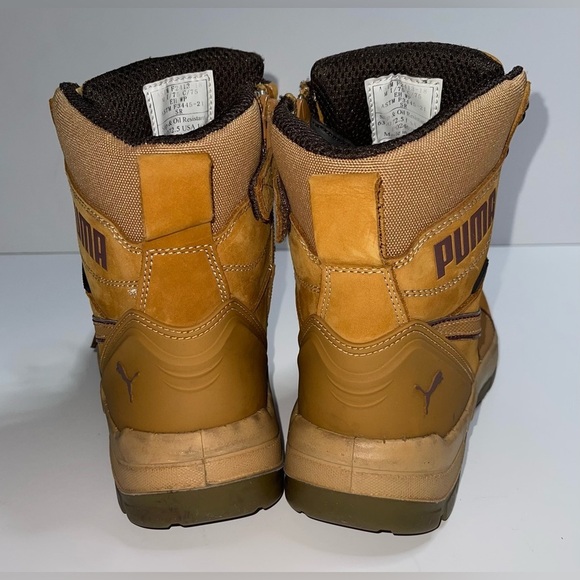 PUMA Men's Safety Conquest 7” Industrial Waterproof Boot Wheat Size 10.5 - Picture 5 of 8
